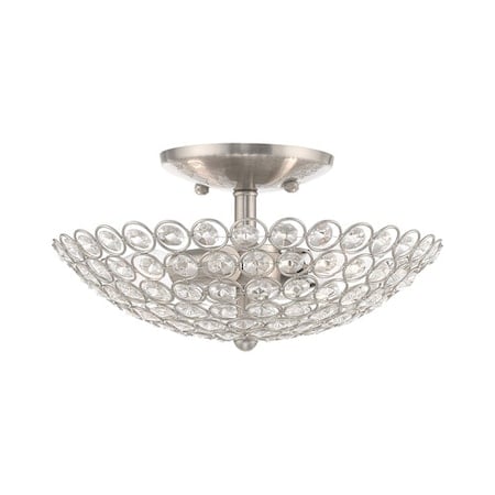 Cassandra 2 Light Brushed Nickel Ceiling Mount MPN:40441-91