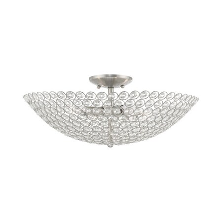 Cassandra 4 Light Brushed Nickel Ceiling MPN:40447-91
