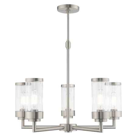 Hillcrest 5 Light Brushed Nickel Chandelier MPN:40475-91