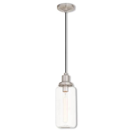Art Glass Mini Pendants 1 Light Brushed Nickel Mini Pendant MPN:40614-91