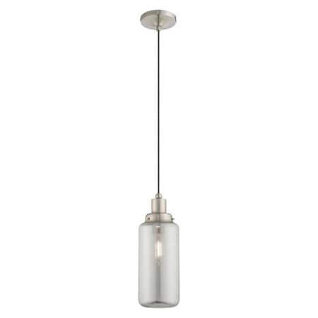 Art Glass Mini Pendants 1 Light Brushed Nickel Mini Pendant MPN:40640-91