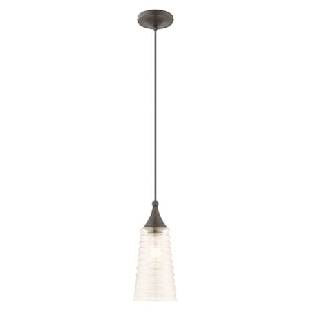 Art Glass Mini Pendants 1 Light English Bronze Mini Pendant MPN:40648-92