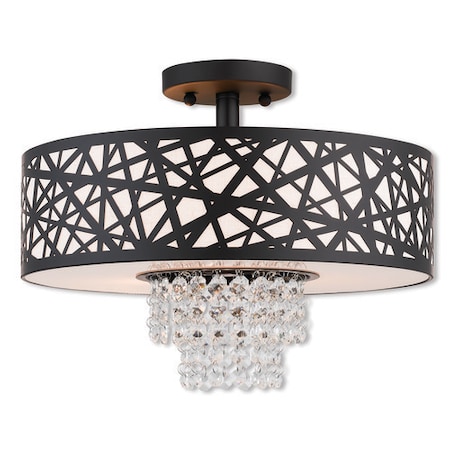 Allendale 3 Light Bronze Ceiling Mount MPN:40663-07