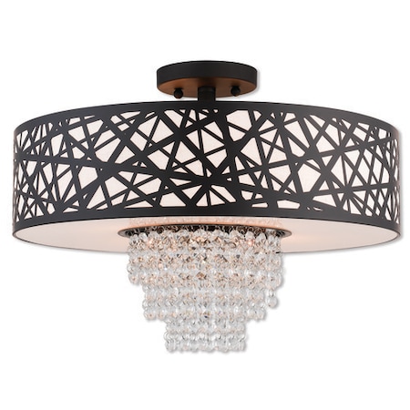 Allendale 4 Light Bronze Ceiling Mount MPN:40664-07