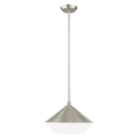 Stockholm 1 Light Brushed Nickel Mini Pe MPN:40685-91