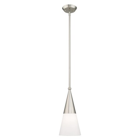 Stockholm 1 Light Brushed Nickel Mini Pe MPN:40686-91