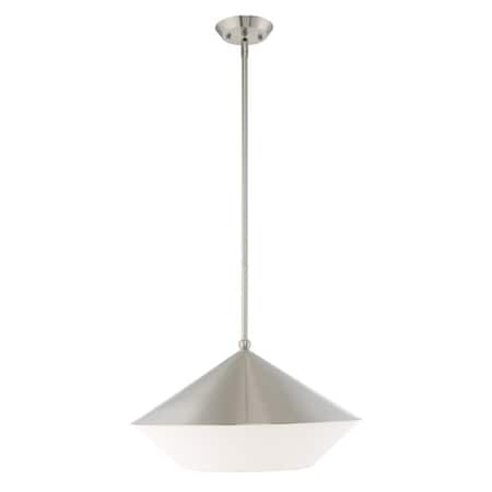Stockholm 1 Light Brushed Nickel Pendant MPN:40689-91