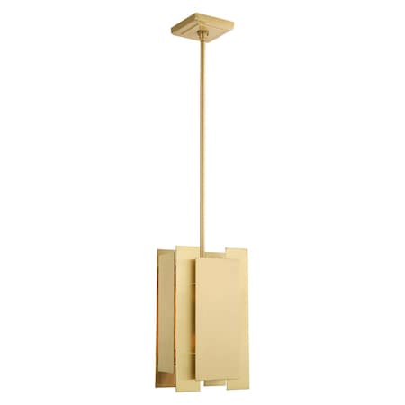 Varick 1 Light Satin Brass Mini Pendant MPN:40691-12
