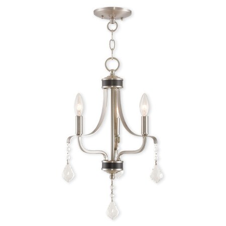 Laurel 3 Light Brushed Nickel Mini Chandelier MPN:40783-91