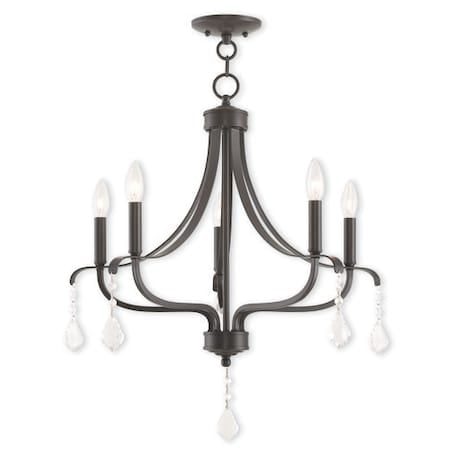 Laurel 5 Light English Bronze Chandelier MPN:40785-92