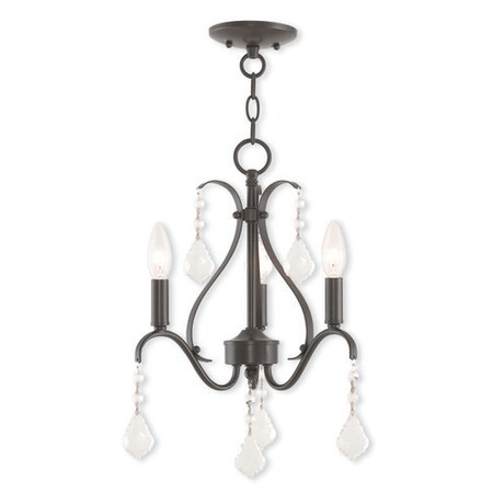 Caterina 3 Light English Bronze Mini Chandelier MPN:40843-92