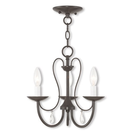 Mirabella 3 Light English Bronze Chandelier MPN:40863-92