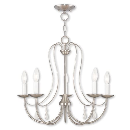 Mirabella 5 Light Brushed Nickel Chandelier MPN:40865-91