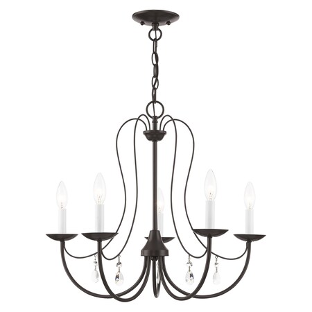 Mirabella 5 Light English Bronze Chandelier MPN:40865-92