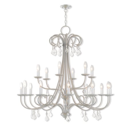 Daphne 18 Light Brushed Nickel Foyer Chandelier MPN:40870-91
