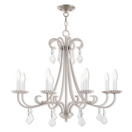 Daphne 8 Light Brushed Nickel Chandelier MPN:40878-91