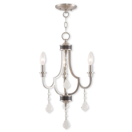 Glendale 3 Light Brushed Nickel Mini Cha MPN:40883-91