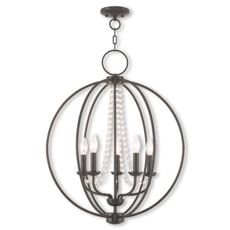 Arabella 5 Light English Bronze Chandelier MPN:40915-92