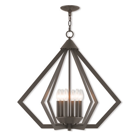 Prism 6 Light Bronze Chandelier MPN:40926-07