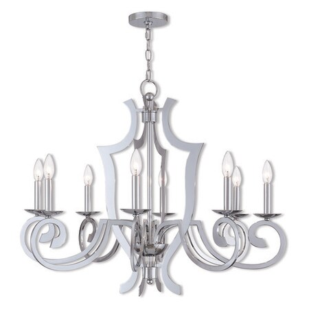 Aldrich 8 Light Polished Chrome Chandelier MPN:41008-05