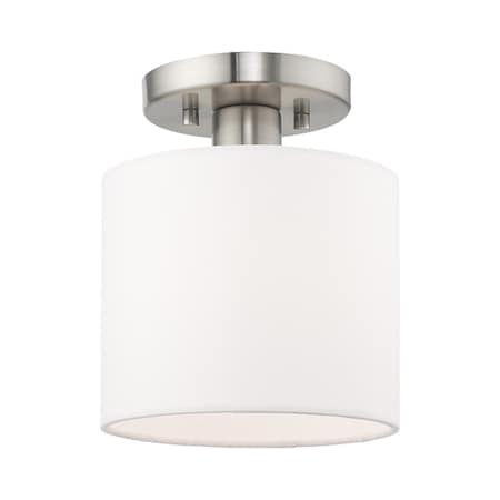 Clark 1 Light Brushed Nickel Ceiling Mou MPN:41094-91