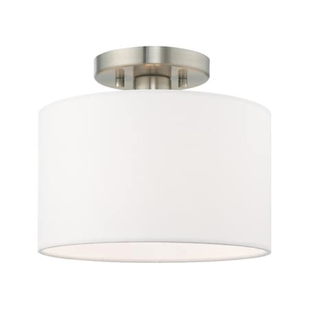Clark 1 Light Brushed Nickel Ceiling Mou MPN:41095-91