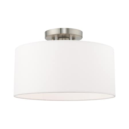 Clark 1 Light Brushed Nickel Ceiling Mount MPN:41097-91