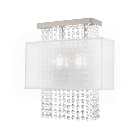 Bella Vista 2 Light Brushed Nickel ADA Wall Sconce MPN:41120-91