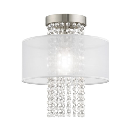 Bella Vista 1 Light Brushed Nickel Ceiling Mount MPN:41124-91