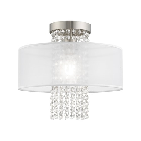 Bella Vista 1 Light Brushed Nickel Ceiling Mount MPN:41125-91