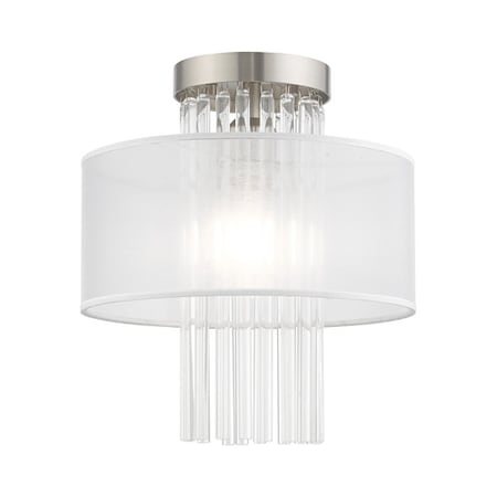 Alexis 1 Light Brushed Nickel Ceiling Mo MPN:41144-91