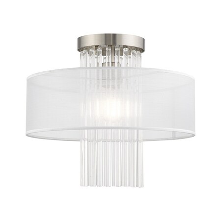 Alexis 1 Light Brushed Nickel Ceiling Mo MPN:41146-91