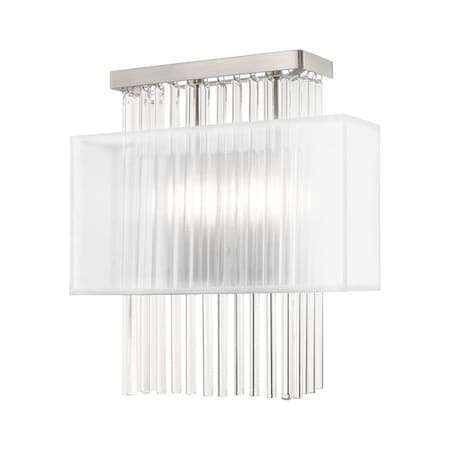 Alexis 2 Light Brushed Nickel ADA Wall Sconce MPN:41148-91