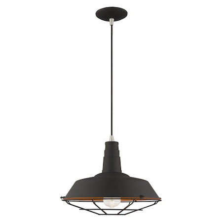 Metal Shade Mini Pendants 1 Light Black MPN:41184-04