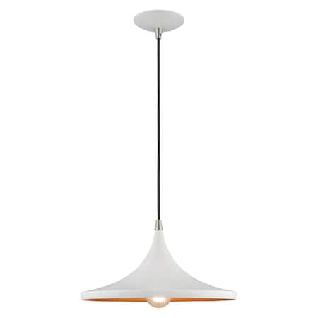 Metal Shade Mini Pendants 1 Light White MPN:41187-03