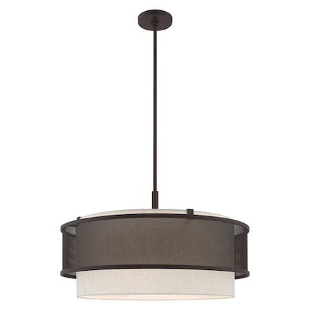 Braddock 5 Light Bronze Pendant Chandelier MPN:41206-07