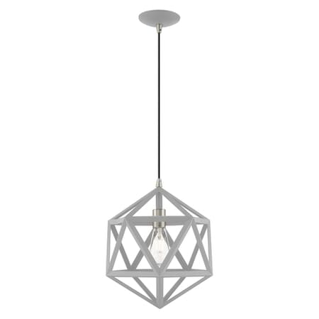 Geometric Shade Mini Pendants 1 Light Nordic Gray Mini Pendant MPN:41328-80