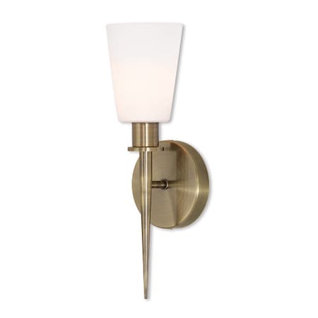 Witten 1 Light Antique Brass ADA Wall Sconce MPN:41691-01