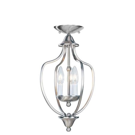 Home Basics 3 Light Brushed Nickel Conve MPN:4170-91