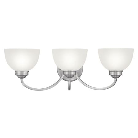 Somerset 3 Light Brushed Nickel Bath Van MPN:4233-91