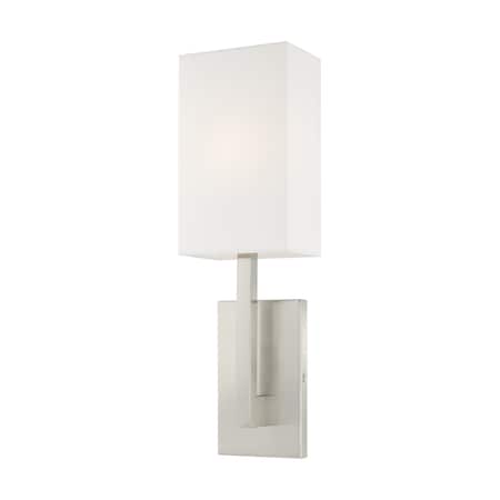 Hayworth 1 Light Brushed Nickel ADA Wall Sconce MPN:42411-91