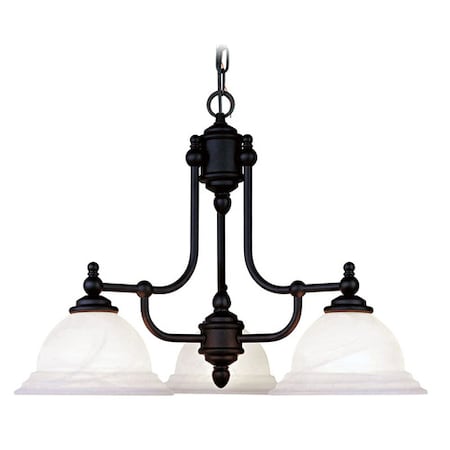 North Port 3 Light Black Chandelier MPN:4253-04