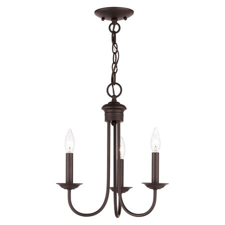 Estate 3 Light Bronze Mini Chandelier MPN:42683-07