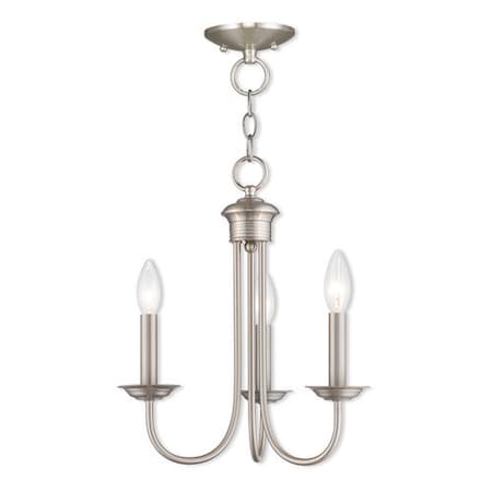 Estate 3 Light Brushed Nickel Mini Chand MPN:42683-91