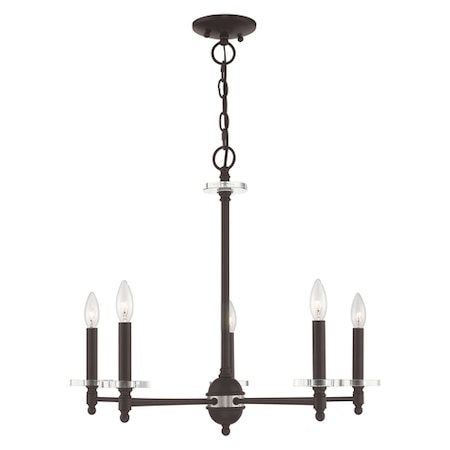 Bancroft 5 Light Bronze Chandelier MPN:42705-07
