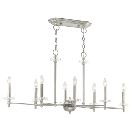 Bancroft 8 Light Brushed Nickel Linear C MPN:42708-91