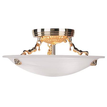 Oasis 3 Light Polished Brass Ceiling Mount MPN:4272-02
