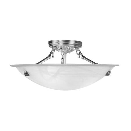 Oasis 3 Light Brushed Nickel Ceiling Mou MPN:4273-91