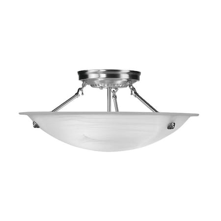 Oasis 3 Light Brushed Nickel Ceiling Mou MPN:4274-91