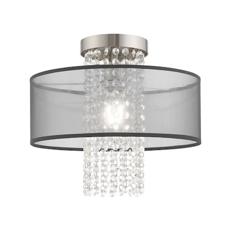 Bella Vista 1 Light Brushed Nickel Ceiling Mount MPN:43202-91